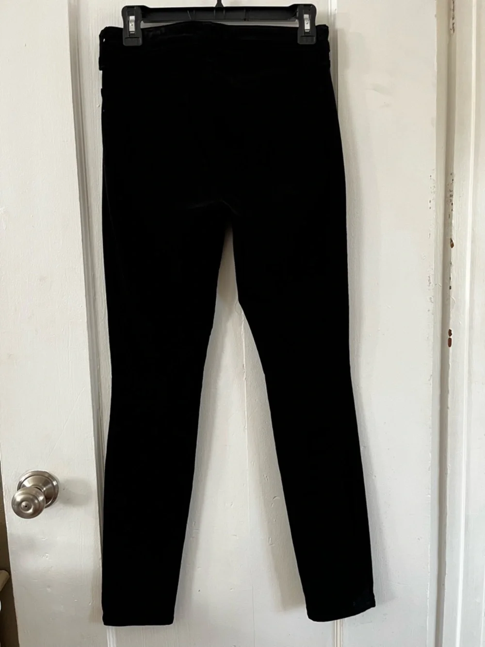 L'AGENCE Marguerite High Rise Skinny Velvet Noir Black Jeans 27 - Picture 5 of 15